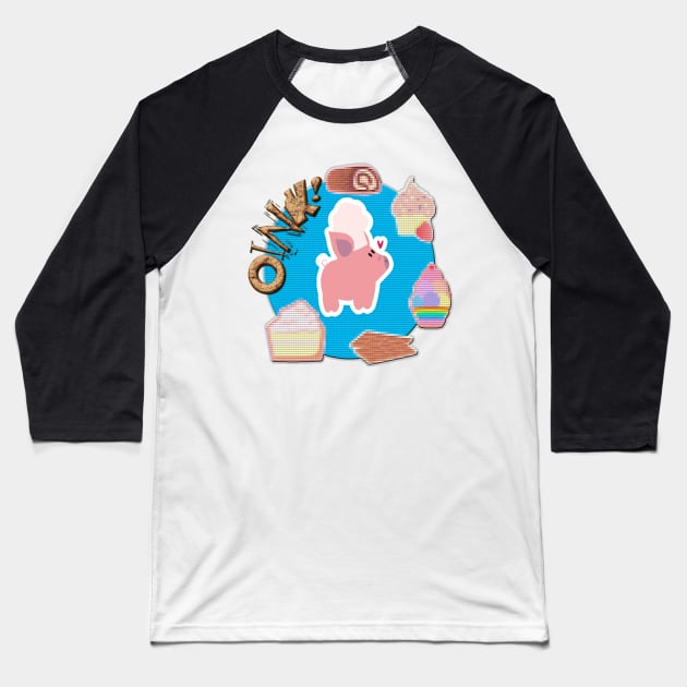 Chef pig Baseball T-Shirt by itsatshirt